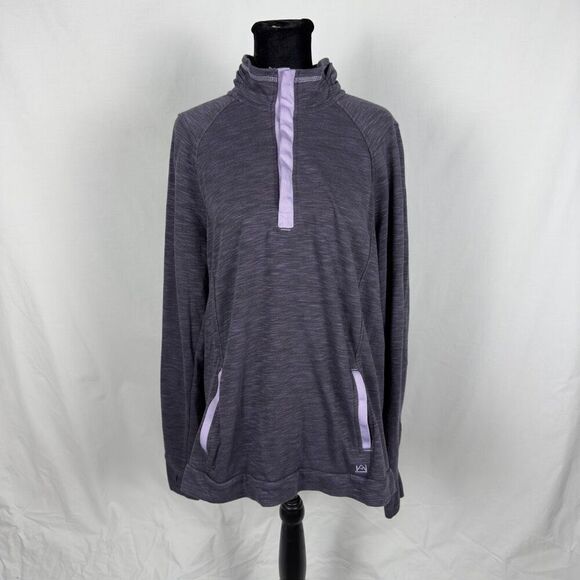 Avalanche Purple Snap Neck Pullover Sweatshirt - Women’s XL - Picture 2 of 9